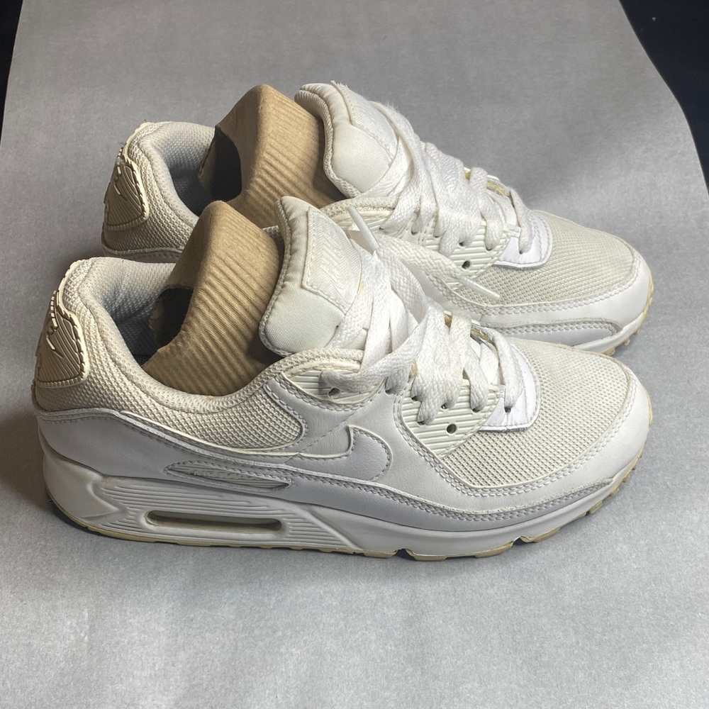 Nike Air Max 90 Recraft Triple White 2020 Size 7.5